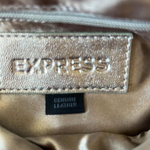 Express Platinum Metallic Clutch - Picture 3 of 5